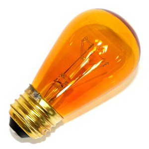 Halco S14AMB11T 11 Watts S14 Amber Transparent 130 Volt 9056