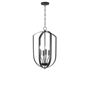 Maxim 10034BK Provident 4-Light Chandelier Black Finish OR Oil Rubbed Bronze Finish OR Satin Nickel Finish