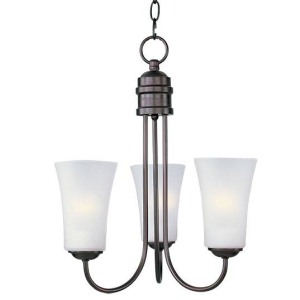 Maxim 10043FTOI Logan 3-Light Chandelier Oil Rubbed Bronze Finish OR Satin Nickel Finish