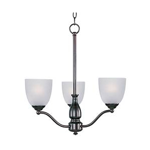 Maxim 10064FTBK Stefan 3/5-Light Chandelier Black Finish OR Oil Rubbed Bronze Finish OR Satin Nickel Finish