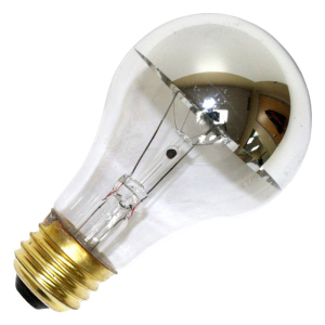 Halco A19CL100/SB 100 Watts A19 Clear Silver Bowl 130 Volt Prism 101182
