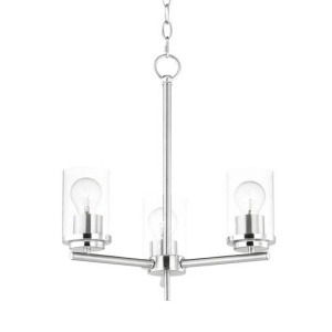 Maxim 10203FTBK Corona 3-Light Chandelier Black Finish OR Satin Nickel Finish OR Satin Brass Finish