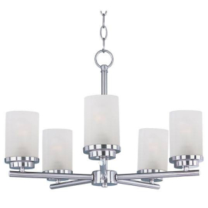 Maxim 10205FTBK Corona 5-Light Chandelier Black Finish OR Satin Nickel Finish OR Satin Brass Finish