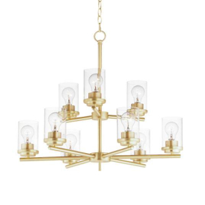 Maxim 10206FTBK Corona 9-Light Chandelier Black Finish OR Satin Nickel Finish OR Satin Brass Finish