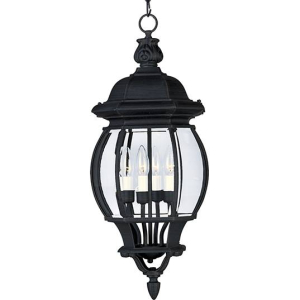 Maxim Crown Hill Series 4-Light Outdoor Hanging Lantern 1039BK