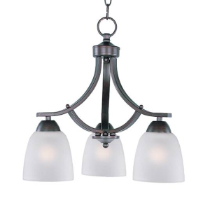 Maxim 11223FTOI Axis 3-Light Chandelier Oil Rubbed Bronze Finish OR Satin Nickel Finish