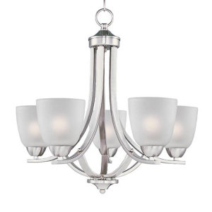 Maxim 11225FTOI Axis 5-Light Chandelier Oil Rubbed Bronze Finish OR Satin Nickel Finish