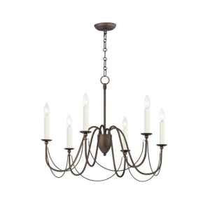 Maxim 12166CHB Plumette 6/8-Light Chandelier Chestnut Bronze Finish OR Gold Leaf Finish