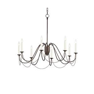 Maxim 12168CHB Plumette 8-Light Chandelier Chestnut Bronze Finish OR Gold Leaf Finish