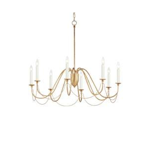 Maxim 12168CHB Plumette 8-Light Chandelier Chestnut Bronze Finish OR Gold Leaf Finish