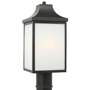 Generation Lighting GLO1051ANBZ Saybrook 1-Light Medium Post Antique Bronze 120V 75 Watts Max with Bulb Options