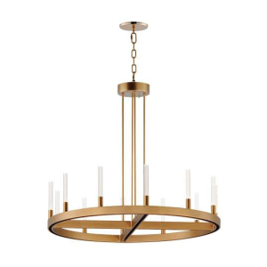 Maxim 16164CRBK Ovation 12-Light Chandelier Black Finish OR Gold Finish