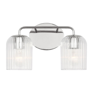 Generation Lighting GLV1132CH Eisele Contemporary Satin Brass 2-Light 14