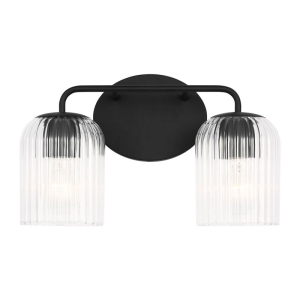 Generation Lighting GLV1132MBK Eisele Contemporary Satin Brass 2-Light 14