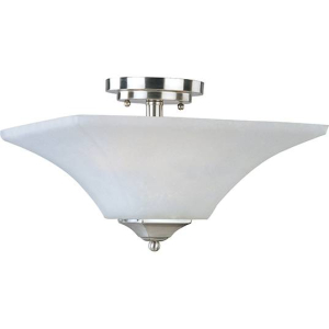 Maxim Aurora Series 2-Light Semi-Flush Mount 20091FTSN