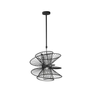 Maxim 24174BK Zeta LED 8W 120V Medium Pendant Black OR Matte White OR Natural Aged Brass Finish