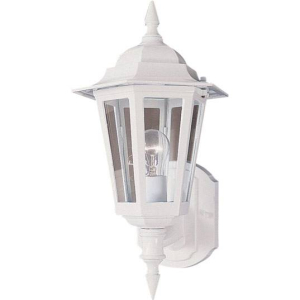 Maxim Lighting 3000CLWT Builder Cast 1-Light Outdoor Wall Mount, 60watts, E26 Base, White Finish
