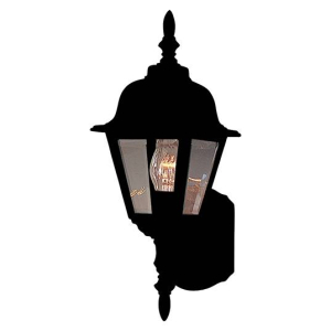 Maxim Lighting 3005CLBK Builder Cast 1-Light Outdoor Wall Mount, 60watts, E26 Base, Black Finish 