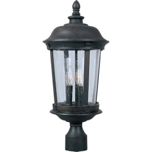 Maxim Dover Cast Series 3-Light Outdoor Pole/Post Lantern 3022CDBZ