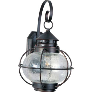 Maxim Lighting 30503CDOI Portsmouth 1-Light Outdoor Wall Lantern, 60watts, E26 Base, Bronze Finish