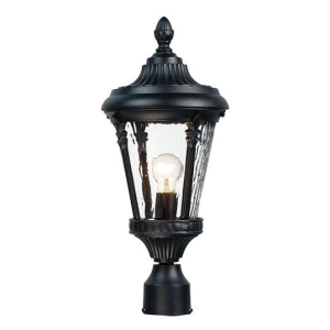 Maxim Lighting 3050WGBK Sentry 1-Light Outdoor Pole/Post Mount, 60 watts, E26 Base
