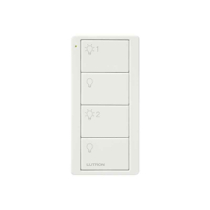 Lutron Pico PJ2-4B-GWH-L21 4 Button Wireless Remote with 2 Group Control