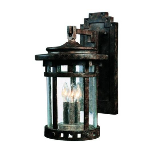 Maxim Lighting 40035CDSE Santa Barbara VX 3-Light Outdoor Wall Lantern, 120watts, E12 Base