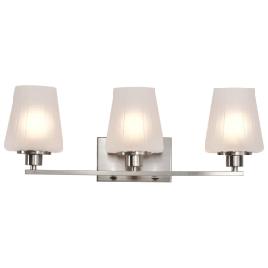 Satco/Nuvo 60-8223 Lune 3 Light Vanity 120 Volts 60 Watts Brushed Nickel Finish