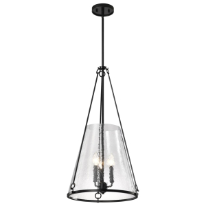 Satco/Nuvo 60-8257 Valentine Large Pendant 120 Volts 60 Watts E12 Base Black Finish 