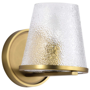 Satco/Nuvo 60-8261 Valentine 1 Light Vanity 120 Volts 60 Watts E12 Base Vintage Brass Finish