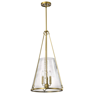 Satco/Nuvo 60-8267 Valentine Large Pendant 120 Volt E12 Base Vintage Brass Finish