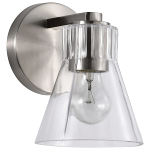 Satco/Nuvo 60-8331 Gianna 1 Light Vanity 120 Volts 60 Watts E26 Base 	Brushed Nickel Finish 