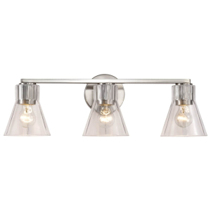 Satco/Nuvo 60-8333 Gianna 3 Light Vanity E26 Base Brushed Nickel Finish 