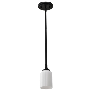 Satco/Nuvo 60-8645 Solara Mini Pendant 120 Volts 100 Watts E26 Base Matte Black Finish