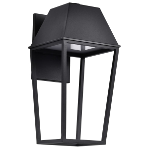 Satco/Nuvo 62-2312 Colt LED Large Outdoor Lantern 120 Volts 10 Watts Matte Black Finish 