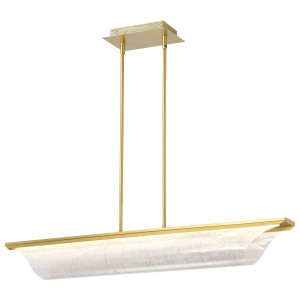 Satco/Nuvo 62-2411 Idris LED Island Pendant 120-277 Volts 26 Watts  Vintage Brass Finish