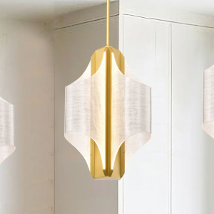Satco/Nuvo 62-2413 Idris LED 3 Light Pendant 120-277 Volts 26 Watts Vintage Brass Finish 
