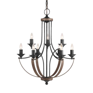 Generation Lighting 3280409-846 Corbeille Nine Light Chandelier 21.5