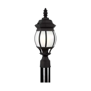 Generation Lighting 89202-12 Wynfield Small One Light Outdoor Post Lantern 120 Volts 75 Watts Max in Black Finish