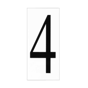 Generation Lighting 90614-68 Address Light White Plastic Number 4 Tile