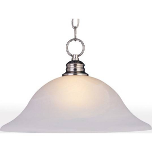 Maxim 91076FTSN Essentials 1-Light 60W 120V Pendant Satin Nickel Finish