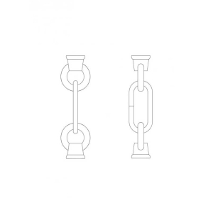 Generation Lighting 9122 Replacement Chain Link and Loop with Finish Options