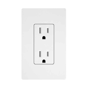 Lutron CARS-15-TR-WH 15A Tamper Resistant Dual Receptacle Outlet 