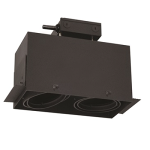 Nora NMRTLI-12 Trimless Line Voltage (LED Compatible) MLS Two Modules Housing