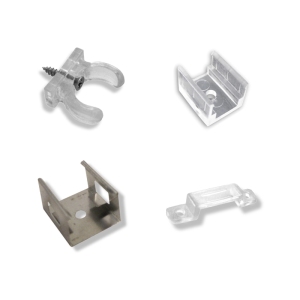 DiodeLED DI-0754 Wet Location Strip Light Mounting Clips, Pack of 10, Light Type Selectable