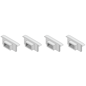 DiodeLED DI-CHB-SWO-ACC Short Walk-Over Channel Accessory Pack