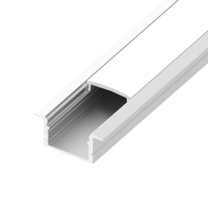 DiodeLED DI-CPCHB-REC Recessed Channel Frosted Cover, End Cap Pairs, Mounting Hardware