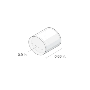 DiodeLED DI-LIN-360-FEC Linaire Flex Tube 360 End Cap 2-Pack