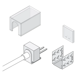 DiodeLED DI-LIN-TE-STFC LINAIRE Flex Top Bend Field Connector Straight Entry