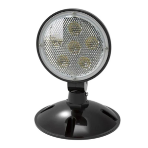 Halco EMG-RH-1-OUT-BK LED Remote Head Outdoor Single Round Black 97118